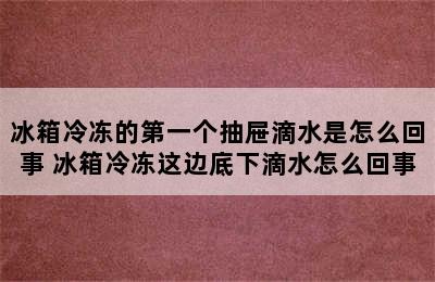 冰箱冷冻的第一个抽屉滴水是怎么回事 冰箱冷冻这边底下滴水怎么回事